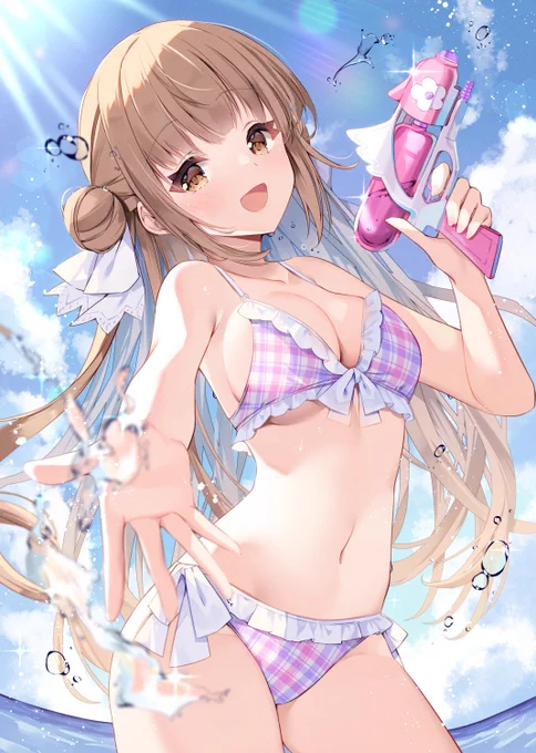 気になるあの娘と夏の海 「えいっ」