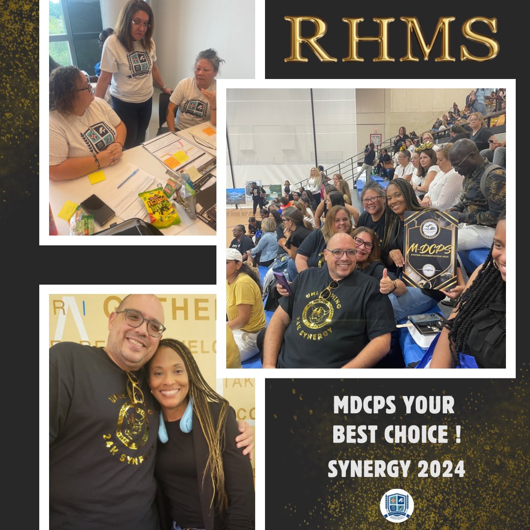 RHMS team unleashing 24k synergy! Setting the gold standard for the upcoming school year. 🌟🏆 #mdcpsyourbestchoice #synergy2024  <a href="/MDCPSSouth/">South Region Office</a> <a href="/Synergy_MDCPS/">Synergy_MDCPS</a>