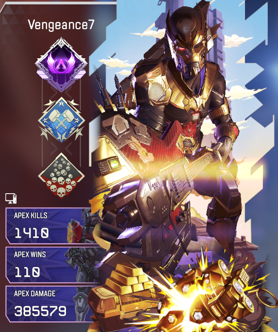 VengeanceSven's tweet photo. Fuse 20 Kill Badge Complete     
Let's Go!   
#ApexLegends #Vengeance7 https://t.co/jKQhc3JAwe