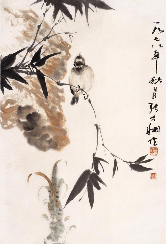 hzffejad's tweet photo. 张大壮（1903—1980）浙江杭州人。原名颐，又心源，后更名大壮，字养初，号养卢，别署富春山人。1981年出版《张大壮画集》，1982年出版《张大壮画集》。中国美术家协会会员，上海国画院画师。 https://t.co/kp5xnfj1yQ