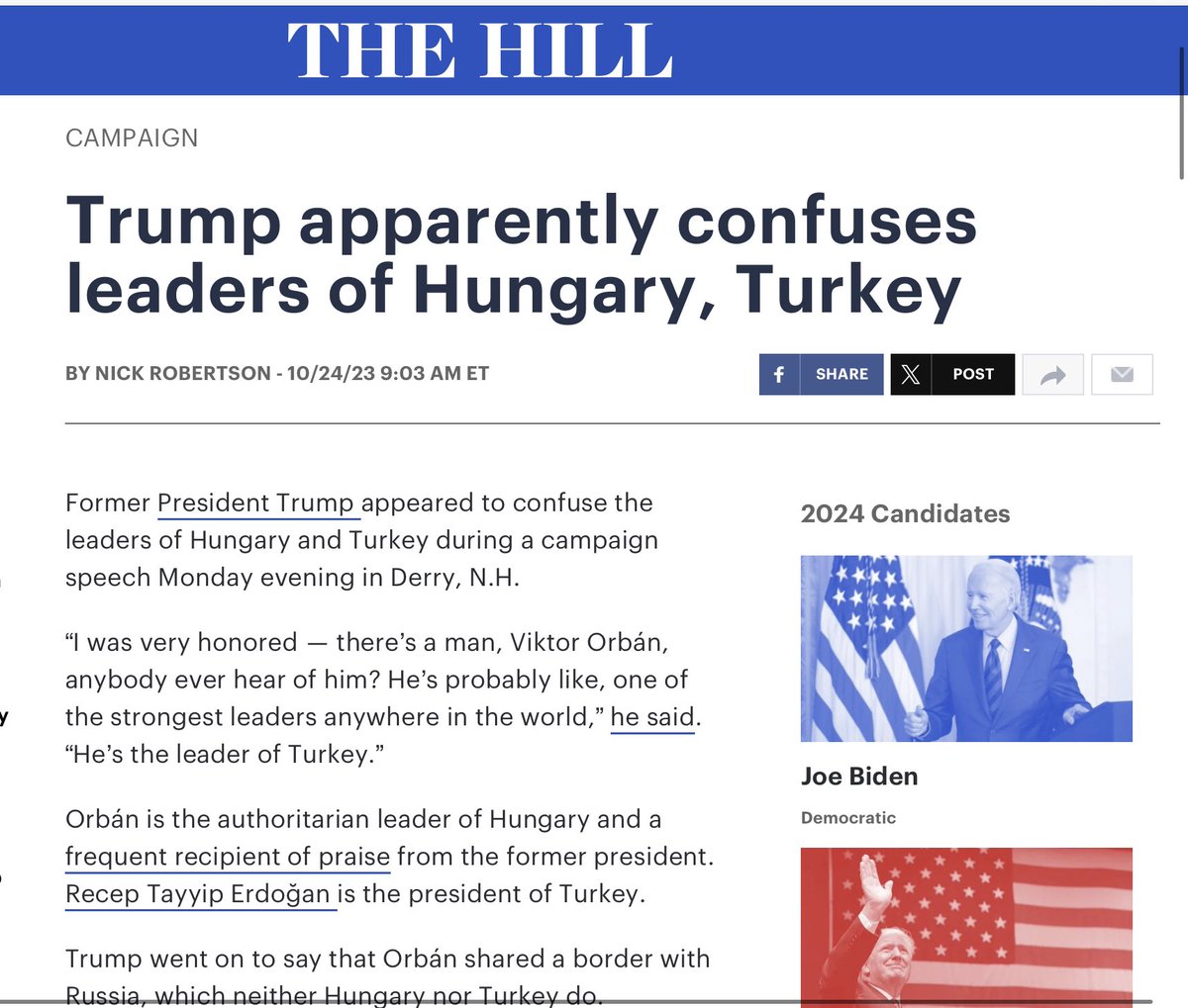 Rene_gadeCowboy's tweet photo. @MichaelSteele @POTUS Yet the media and gop gave trump a pass ..When he confused his own wife, couldn’t spell her name correctly, confused Nikki H with Nancy Pelosi and confused world leaders from Hungary and Turkey. Ppl like you aren’t helping Mikey .. https://t.co/6RRaKXqBIZ