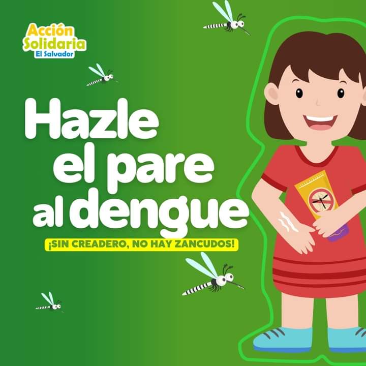 solidaria_sv's tweet photo. ✅️¡Todos somos parte de la prevención del dengue!

El repelente puede ser tu barrera protectora contra la enfermedad.🩸🦟🦟

Como también, evitar los creaderos de zancudos 🦟🚫⤵️ https://t.co/6bNe0AJjQc