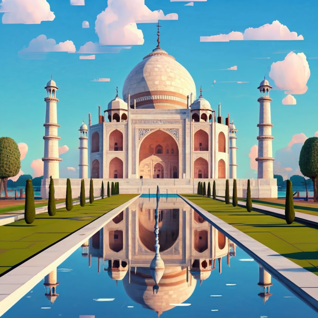 ai3dgallery's tweet photo. Part(5/7)🕌✨ Immerse yourself in the virtual grandeur of the Taj Mahal, one of the 7 wonders, beautifully reimagined in this mesmerizing 3D AI-generated image. #GeneratedArt #3DArt #ai3dgallery #TimelessWonders https://t.co/kiYrjig2HD