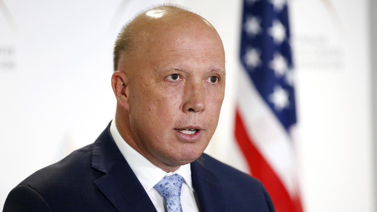 THE_Russell's tweet photo. Wannabe fascist Dutton is currently in the US on the taxpayer's teat to bend the knee to Trump and pick up his own copy of Trumps #Project2025.
#auspol https://t.co/cZ2Ml7cYJY