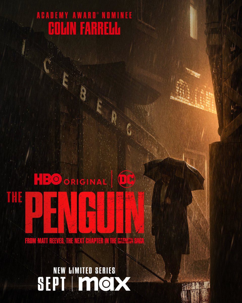 DCUonCB's tweet photo. #ThePenguin dropped a new poster, labeling it as an HBO Original.

The series will have an #SDCC panel on Saturday, July 27! https://t.co/g3e9UKekmX