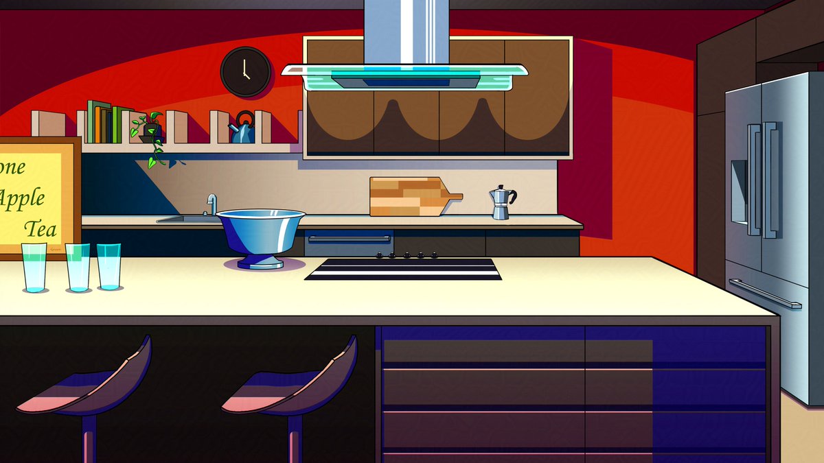 ThisIsGevork's tweet photo. Went to IKEA a long while ago and saw a kitchen display that made me want to stylize BG Paint it.

#glaze #ikea #bgartist https://t.co/L5WU4J0grJ