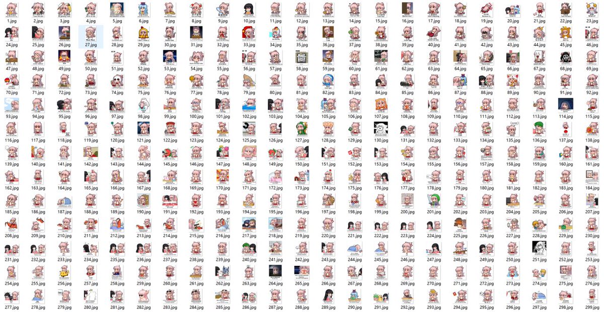 jokanhiyou's tweet photo. Warmly celebrate the achievement of the 900th Mokou emoticon pack! From 2015 to 2024, a total of 900 emojis were completed in 9 years. Thank you for your love and support for Mokou! https://t.co/DOtu1xxDMV