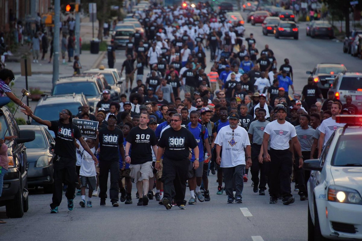 Stinnett_41st's tweet photo. 300 Men March Movement….
The love of the brotherhood!! Much love to my 300 brothers and the sisters who supported the movement.
9 years ago today, WE were marching the streets of West Baltimore.
#Forever300 #WeMustStopKillingEachOther #RIPPop https://t.co/YkQM19AaMu
