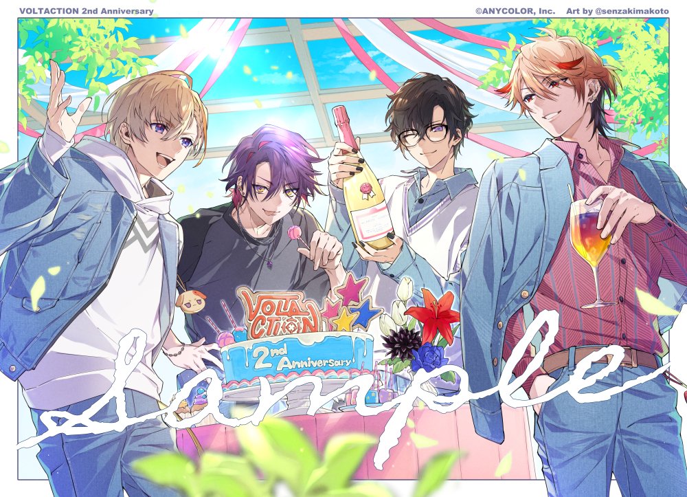 VOLTACTION様のグッズイラストを描きました。 2周年おめでとうござい