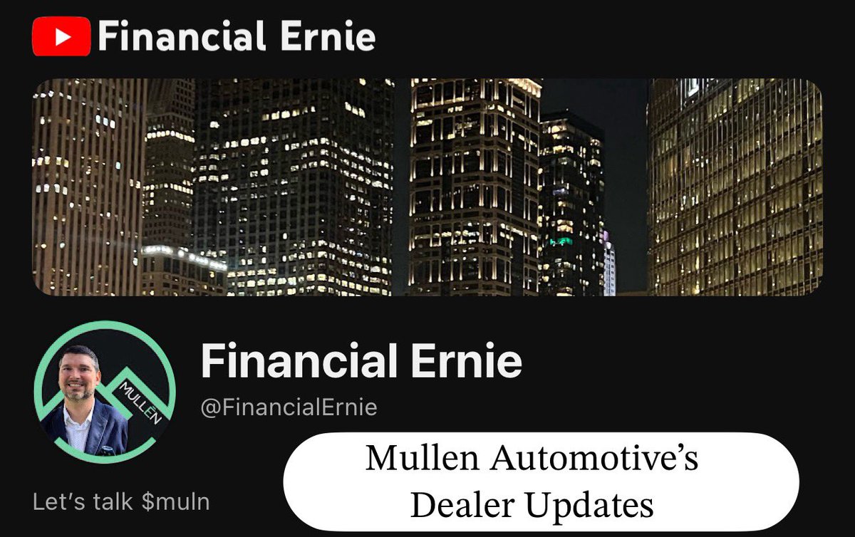 FinancialErnie's tweet image. $muln #muln #mullen 
@Mullen_USA provided an update for their dealer EcoAuto earlier this month. I’ve put together updates on multiple dealerships with vehicles delivered and website changes. 🎥🎬👇
youtu.be/_rFtJ3Olp5s?si…