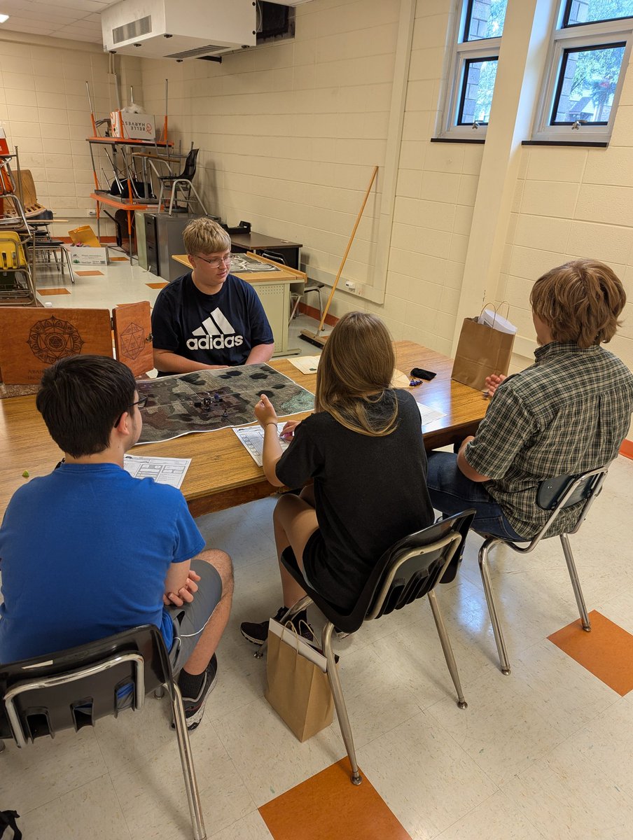 wchs_308library's tweet photo. The WCHS Library played host to our #RPGSummerCamp  Four days of #RPG workshops, skills practice and lots of play.  Shout-out to all our virtual guests @limitlessadvent @neofett3 @cawoodpublish @playwithjoe and volunteer #DMs It has been a memorable week! https://t.co/TRhEZGGDt1