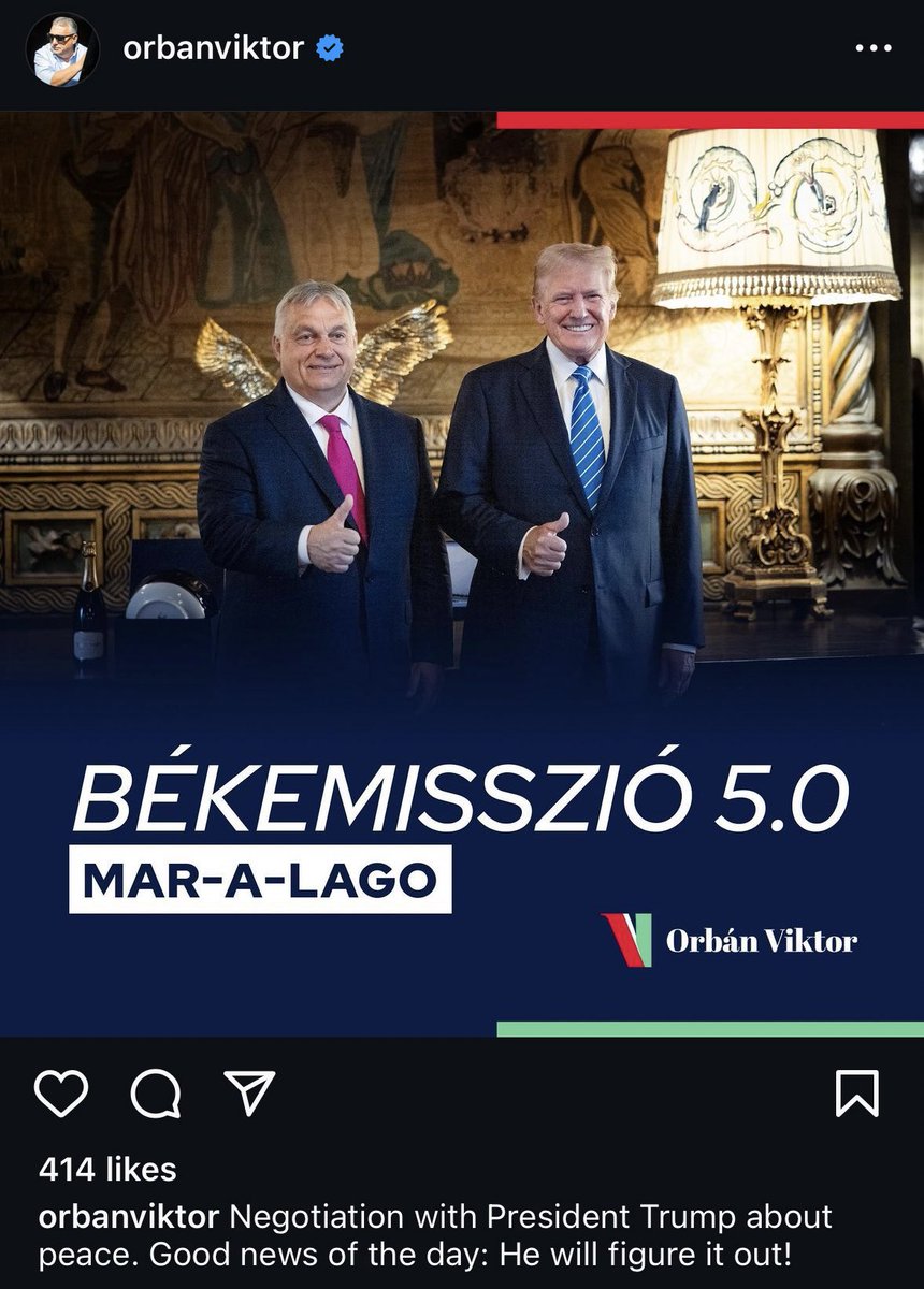 RpsAgainstTrump's tweet photo. Viktor Orban is in Mar-a-Lago tonight, fresh off his meeting with Putin https://t.co/qT0bK70wSS