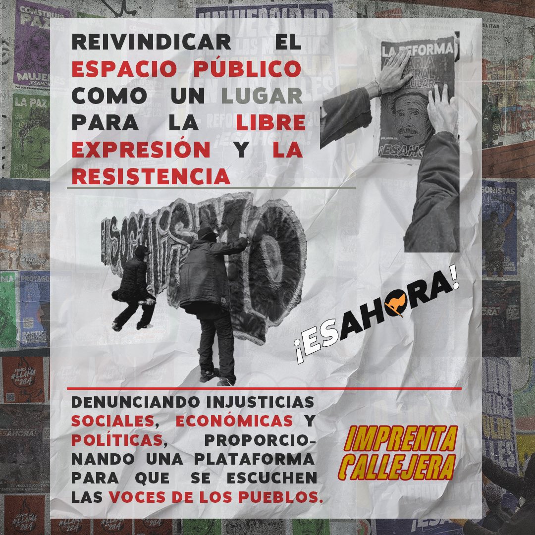 es_ahora_col's tweet photo. La imprenta callejera es una exposición que busca transformar la percepción y uso del espacio público a través del arte urbano como herramienta para el cambio y resistencia de los pueblos.

💥 Acércate a la casa cultural el solar en Bucaramanga del 2 al 15 de agosto 💥 https://t.co/LBGDWuCXyu