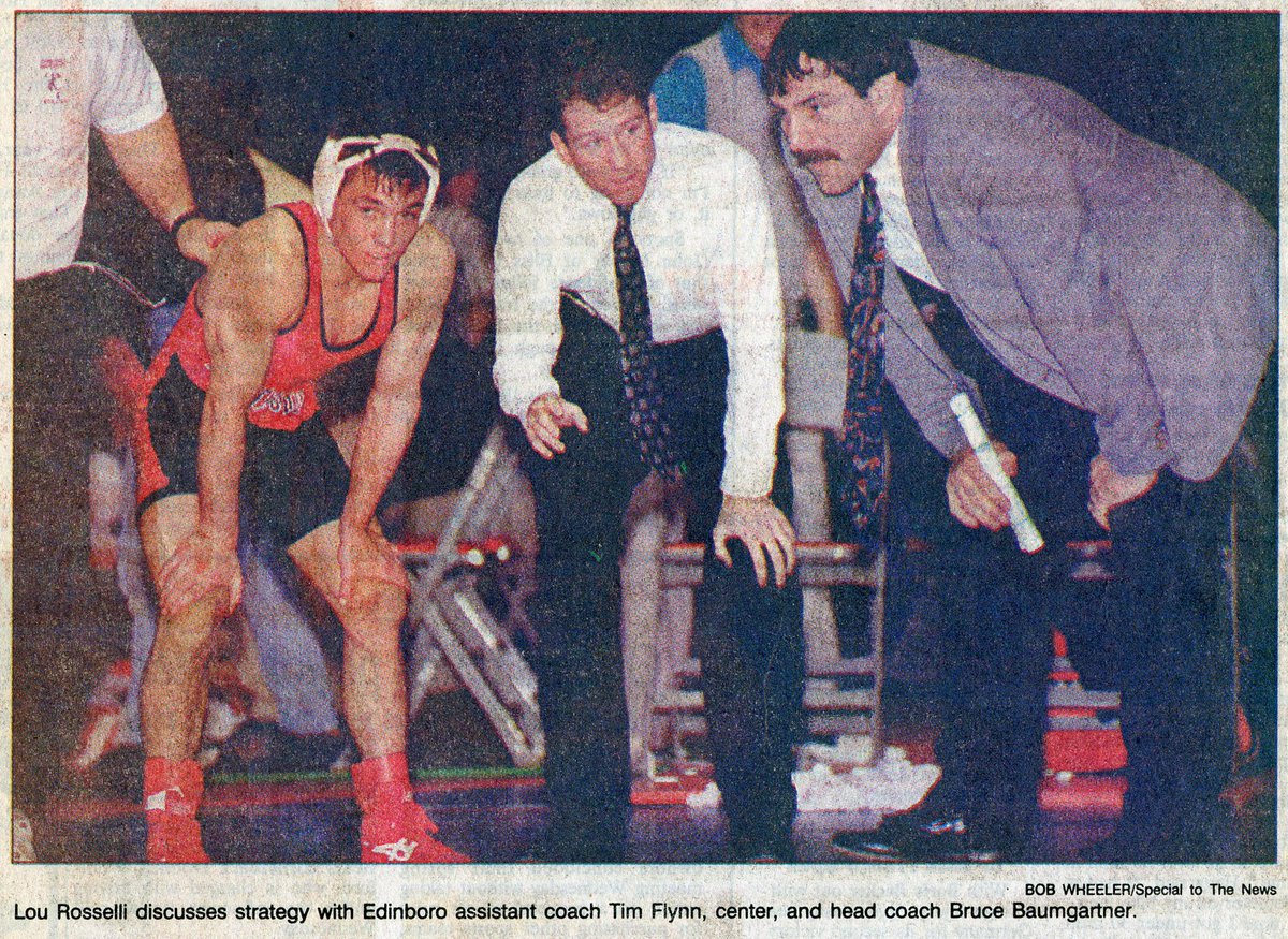 wnywrestling's tweet photo. May 23, 1996: Lou Rosselli, Tim Flynn, Bruce Baumgartner 

@BoroWrestling1 @EdinboroRtc @Pitt_WRES @WVUWrestling @LouRosselli @wnywrstlcentral 

https://t.co/mwp5FZKmqT https://t.co/nurBcRJFPj