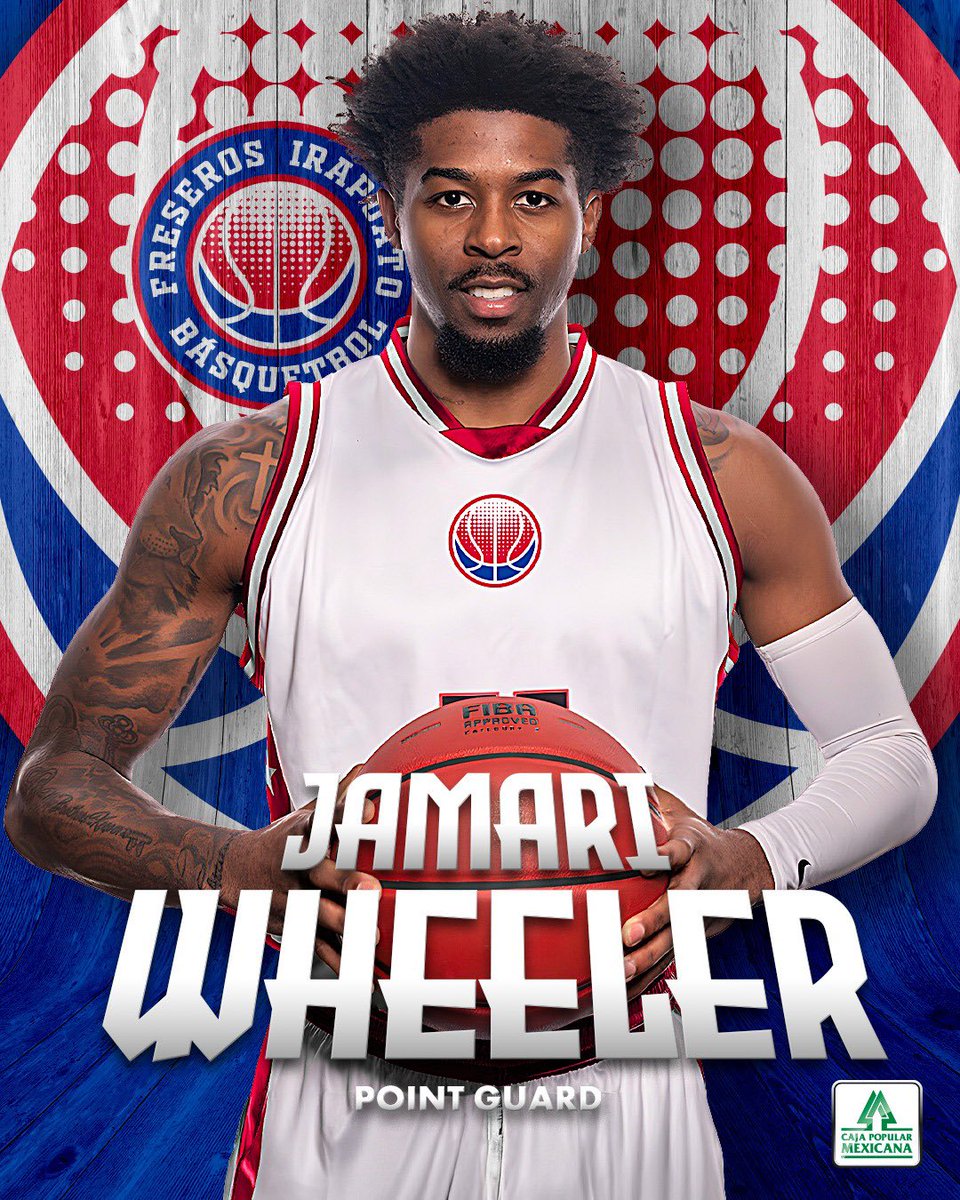 ¡Llegó el rey!👑 🍓

Sumamos un campeón más a nuestro roster como lo es Jamari Wheeler. 🍓😮‍💨
¡El rey Wheeler llega a Irapuato para escribir una nueva historia, Bienvenido Wheeler juntos hagamos cosas grandes por Irapuato!😎👊🏻
