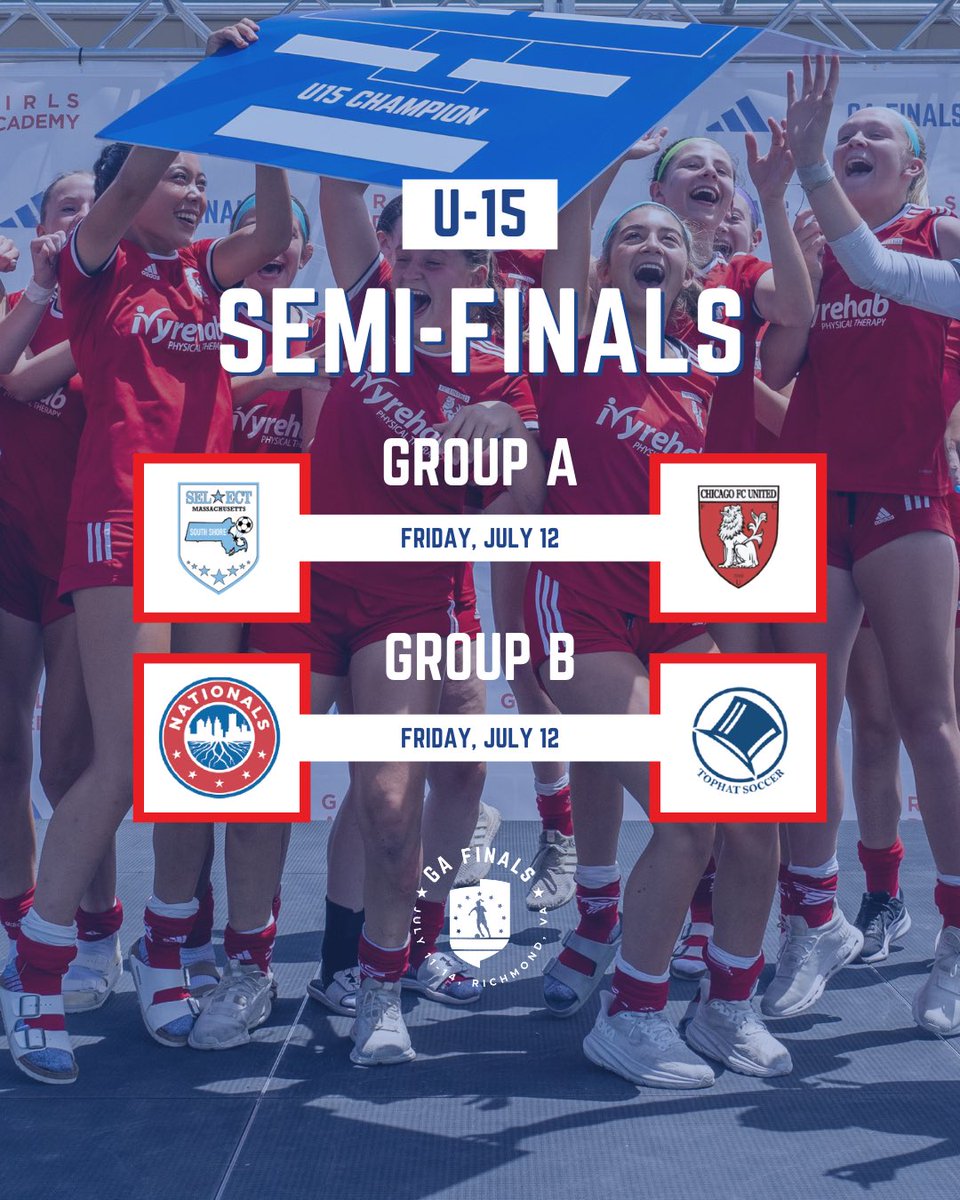 The U14 &amp; U15 Semi-Finals are set! ✅ #GAFinals