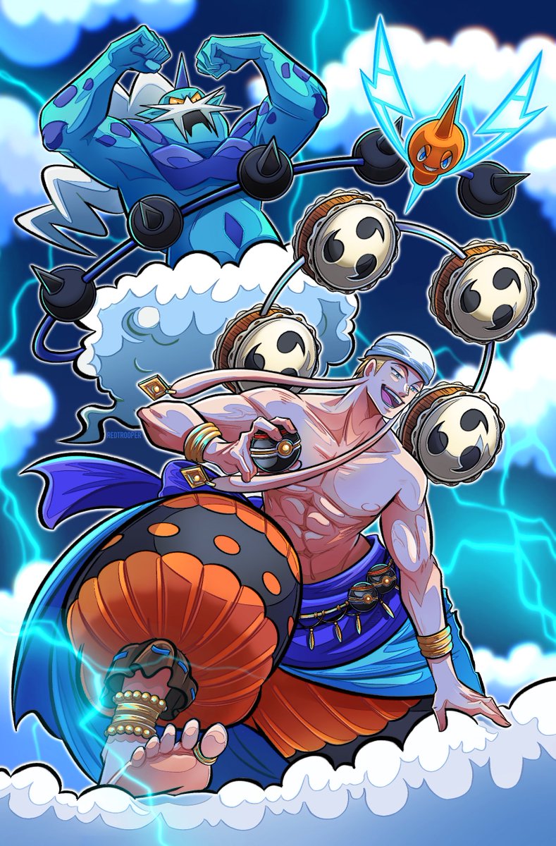 尺乇卩 ㄒ尺ㄖㄖ卩乇尺 (@redtrooper_) on Twitter photo My piece for the <a href="/oppoke_zine/">OP x PKM: We Are! On a Journey!</a> !! 🌩️
After Sales are currently open!!
So feel free to check it out!! 🤘😤
Thank you so much for the opportunity, I had an absolute blast!!
#ONEPIECE #pokemon #enel My piece for the <a href="/oppoke_zine/">OP x PKM: We Are! On a Journey!</a> !! 🌩️
After Sales are currently open!!
So feel free to check it out!! 🤘😤
Thank you so much for the opportunity, I had an absolute blast!!
#ONEPIECE #pokemon #enel