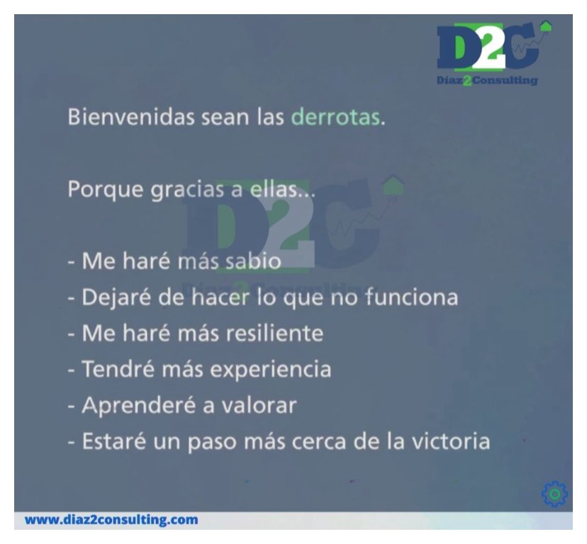 diaz2consulting's tweet photo. “Consejos de Vida”
¡No les tengas miedo a las derrotas!
Son solo un paso en tu camino al éxito…
¡No hay peor fracaso que nunca haber intentado algo!
Recuerda que solo así crecemos.
D2CEnTusVidq #hombres #mujeres #jovenes #seguros #finanzas #inversiones #controlatumente https://t.co/44M3cVBb0M