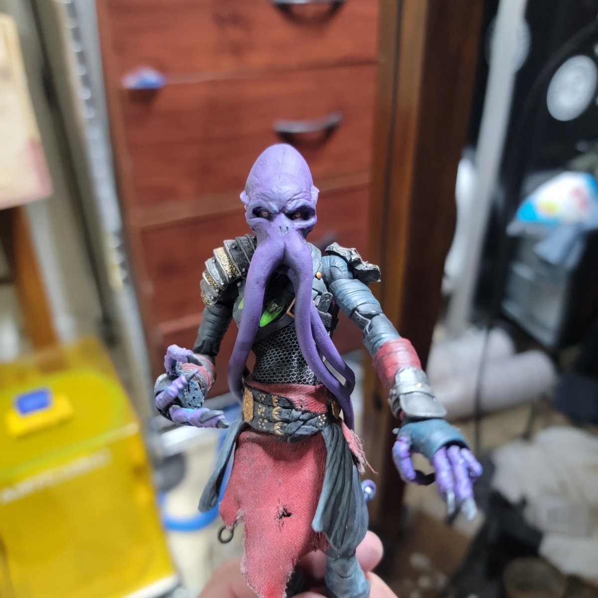 RascalCustoms's tweet photo. My #mindflayer #customactionfigure  #baldursgate3 inspired character.
#dnd #dndart #DnDcharacter #forgottenrealms https://t.co/xxs85fHUkA