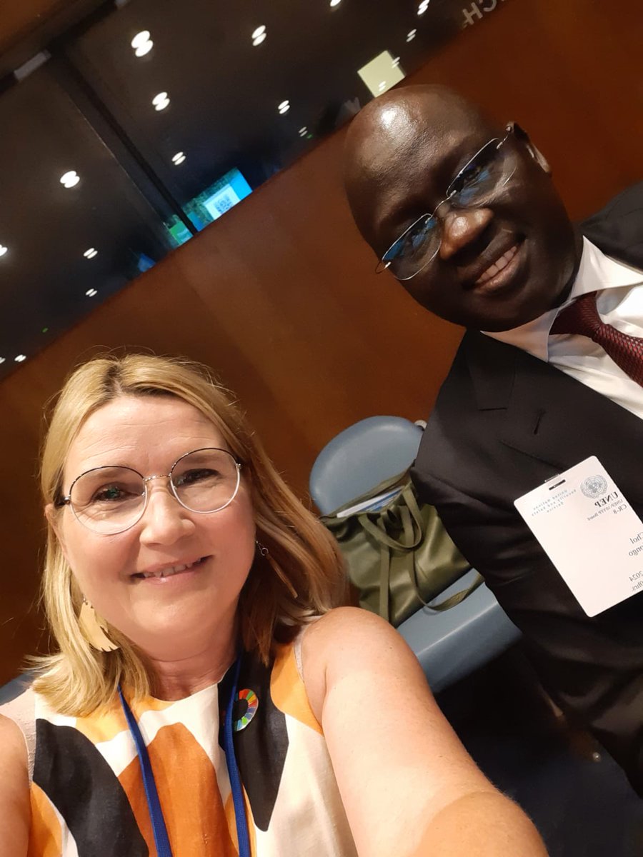 lindblom_annika's tweet photo. The newly elected @10YFP Board convened in its first face-to-face meeting at #HLPF2024. Great to work with my co-chair Ambassador Chol @ajongo2000 and the able @UNEP secretariat. Ready to advocate for sustainable consumption &amp; production #SDG12 for the next 2 years. @FinlandUN https://t.co/CyARj3cAFP