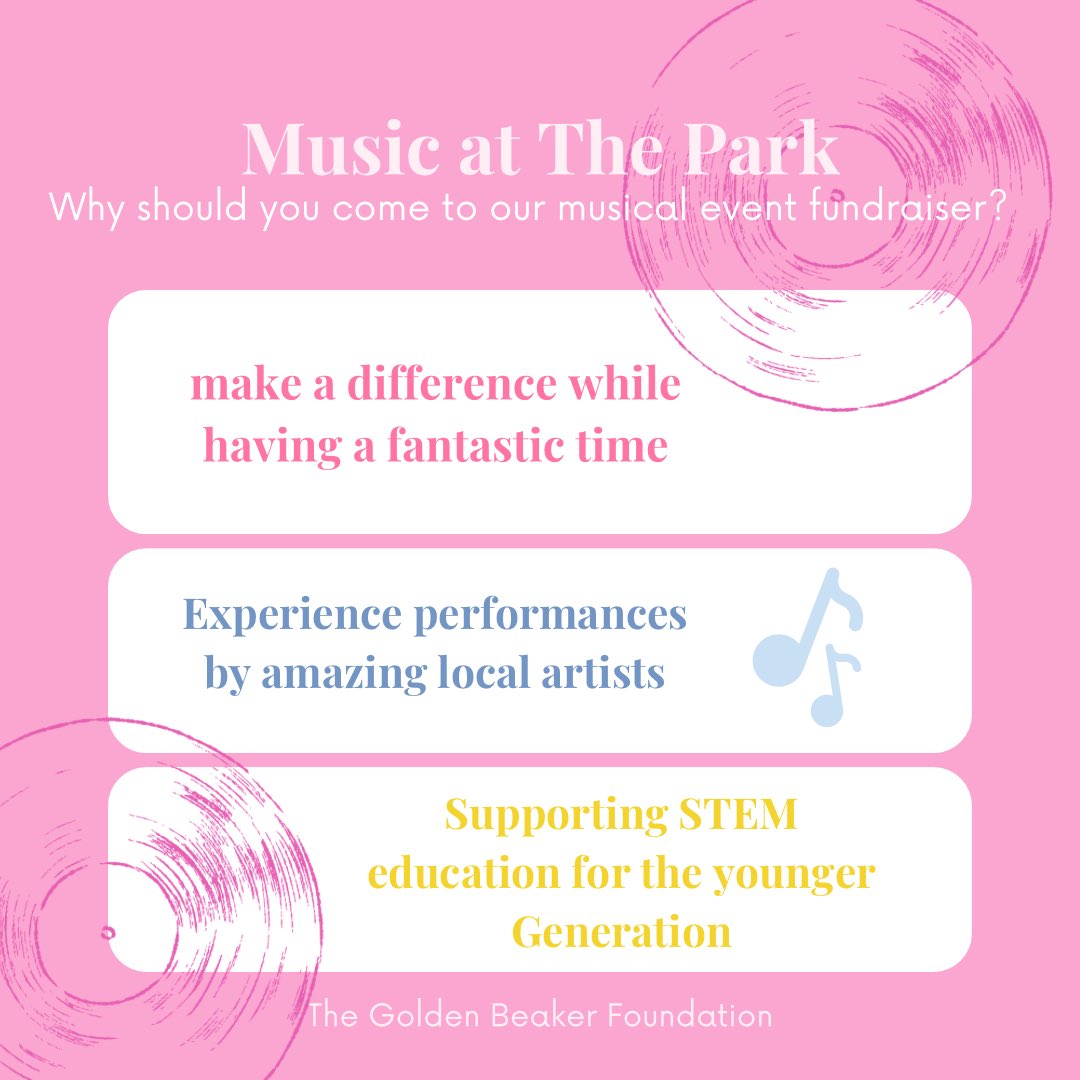 TheGoldenBeaker's tweet photo. Get ready for thrilling night with amazing music, community spirit, and a chance to make a real difference! 🎶🌟Our upcoming musical event is not just a night of entertainment — it’s a fundraiser dedicated to supporting our young learner’s interested in STEM🧬 
#STEMEducation https://t.co/rr8PEE9dR4