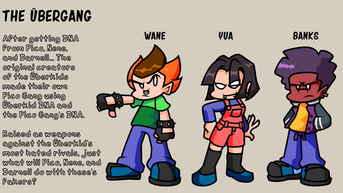 evening_raine's tweet photo. (#Art)(#Fanart)(#Fnf)(#FridayNightFunkin)(#PicosSchool)
But what if the Pico Gang had their own Sonic IDW Imposter Syndrome Fakers?
I present to you... The ÜberGang! https://t.co/nq0KTB7aJ5
