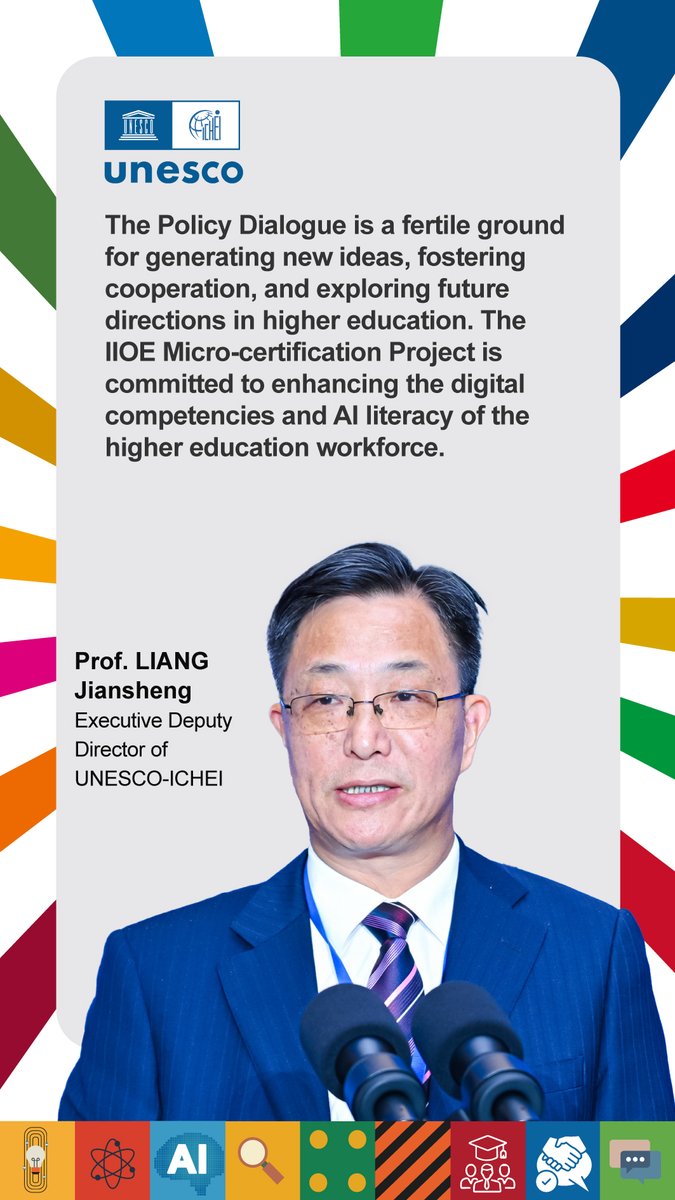 UNESCO_ICHEI's tweet photo. #CentralAsiaPolicyDialogue Prof. LIANG Jiansheng, Executive Deputy Director of UNESCO-ICHEI, gave a keynote speech in Central Asia High-level Policy Dialogue.
#HigherEducation #ICHEI #UNESCO #iioe #AI #GenAI #Micro_certification https://t.co/DEHZ6n9juc