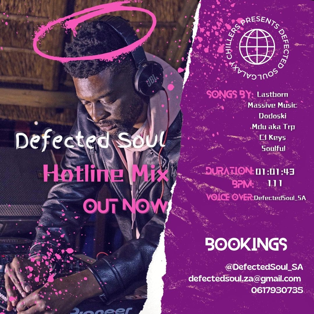 DefectedSoul_SA's tweet photo. HotlineLive Mix By Defected Soul
💿🎚️🎛️🎚️📀 

https://t.co/oD1LQcrNCf 

https://t.co/7tSbfaBZEs 

https://t.co/CZ6XymNdys 

Please Download Like And Share❤️ 

SONGS BY:
Lastborn 
Massive Music 
Dodoski 
Mdu aka Trp
CJ Keys 
Soulful 

VOICE OVERS:
Defected Soul https://t.co/nHo76r397U