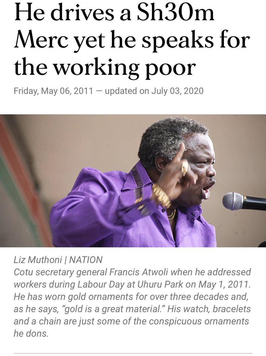 bonifacemwangi's tweet image. How do we remove this fossil from office? Anyone who has tried to challenge him has ended up threatened, beaten or worse dead. He is the reason workers earn slave wages. A dangerous man with a toxic mouth. We are fixing Kenya one person at a time. @AtwoliDza should start packing.