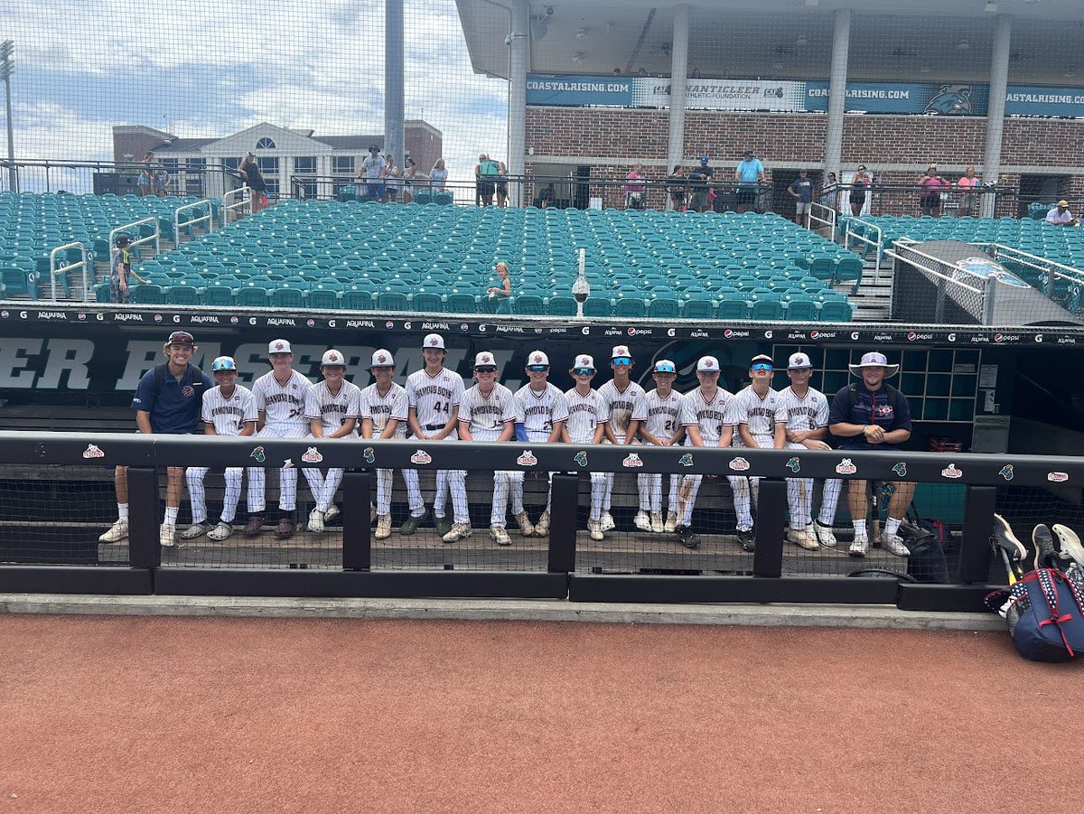 The boys win 12-1 and advance to the semis tomorrow at 9. Eddie pitches 4 innings of 1 run ball and Matt closes the door. Noah goes 3-3 with a triple and a RBI. Liam goes 2-3 with 2 RBIs. Eliot goes 1-2 with a triple and 3 RBIs. <a href="/DBBaseballClub/">Diamond Boys Baseball Club</a>