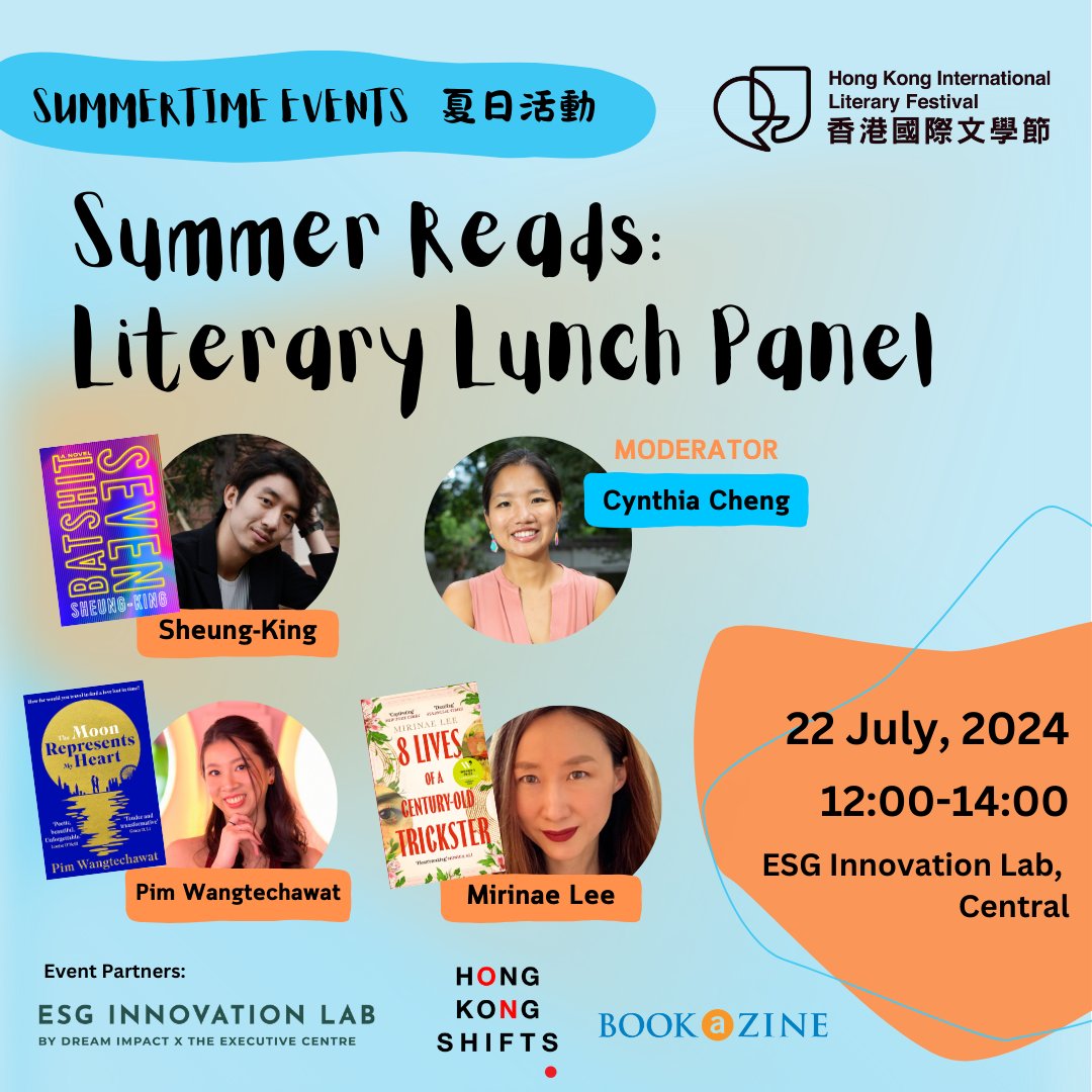 litfest_hk's tweet photo. 📚🥪 Don’t sweat over what to get for lunch, step into the air conditioning with us and consider your next book! The panel will be moderated by Cynthia Cheng from Hong Kong Shifts. Bookazine will be selling books and the author’s will be available for signing. Link in bio.🥪📚 https://t.co/SErHd3VDLh