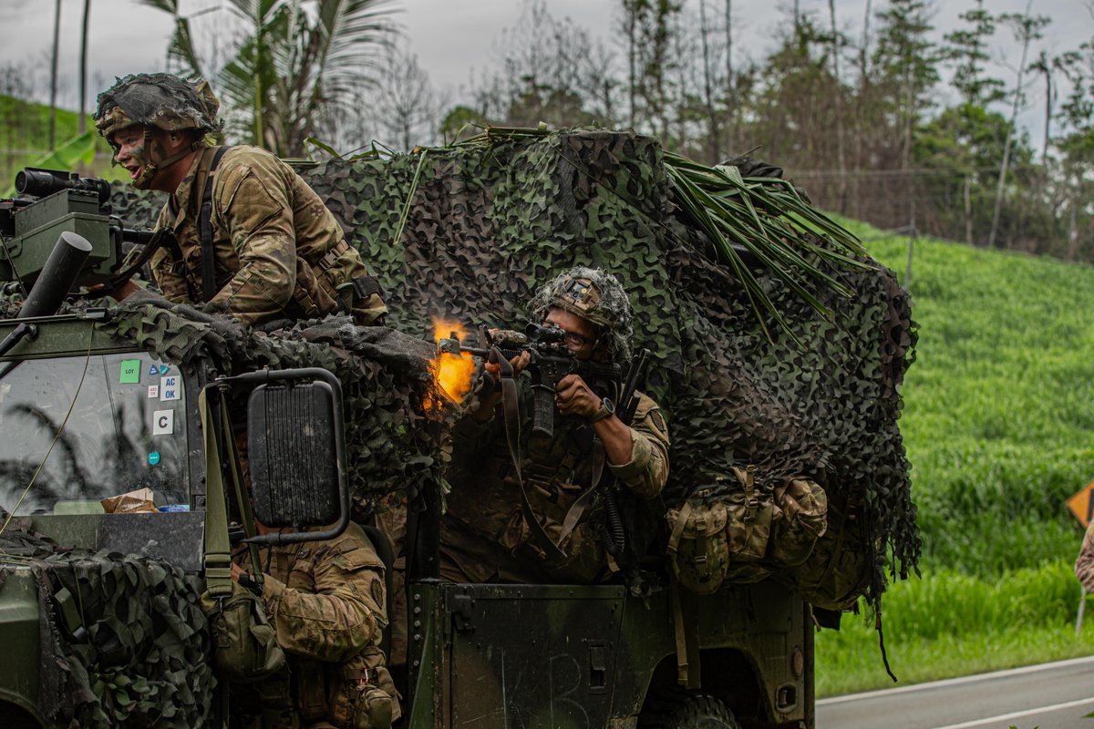 25thID's tweet photo. ⚡Broncos in Malaysia ⚡

Throughout Exercise #KerisStrike, @3ibctbroncos displayed the importance of readiness and being #BrilliantInTheBasics in the #IndoPacific. https://t.co/uNdHii8Lfi