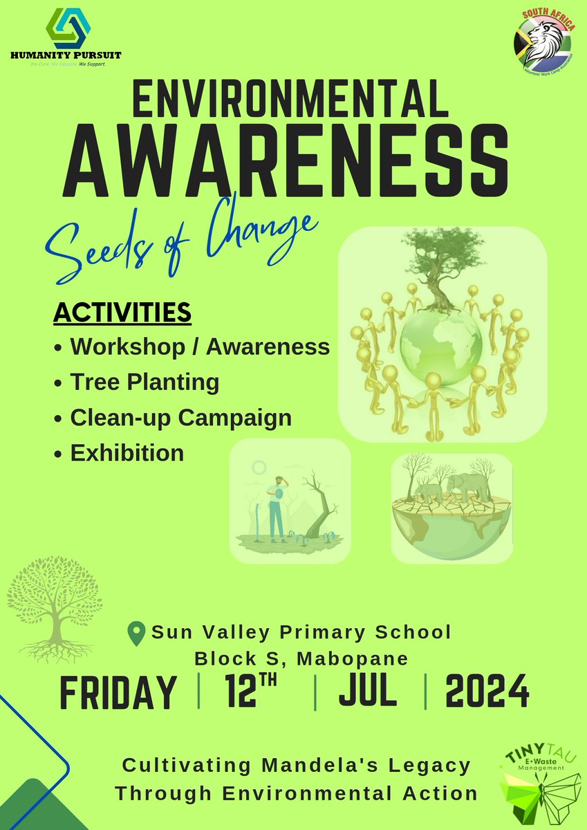 RoaringLionSA's tweet photo. 🌍🌱 Today is the day! Join us at Sun Valley Primary School for our Seeds of Change Environmental Awareness Event! Let's come together to learn, share, and take action for a greener future. See you there! 🌿♻️ #EnvironmentalAwareness #SunValleyPrimary #GoGreen #SeedsOfChange https://t.co/7zU6ALltHM