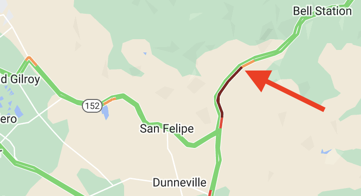 KCBSAMFMTraffic's tweet photo. #PachecoPass 🚨🚨 ALL Lanes are closed on #Highway152 about 2 miles east of the Casa de Fruta for what the CHP calls an "incident". There is no estimated time to reopen. #KCBSTraffic 📷Caltrans https://t.co/XfYtFASq4V