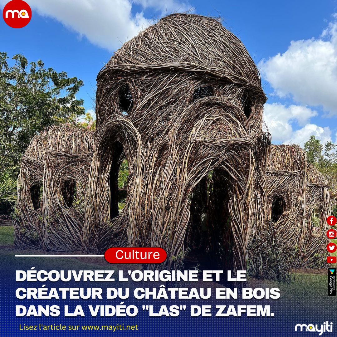 MAYITI2's tweet photo. Il est important de noter que 70 % des images de la vidéo "LAS" de ZAFEM ne sont pas tournées en Haïti. Le château en bois, "Fit for a King", est une œuvre de l’artiste américain Patrick Dougherty située en Floride, dans les jardins botaniques de Mounts.👇
https://t.co/ZRK8UrbDLn https://t.co/qMUZCT9Wkg
