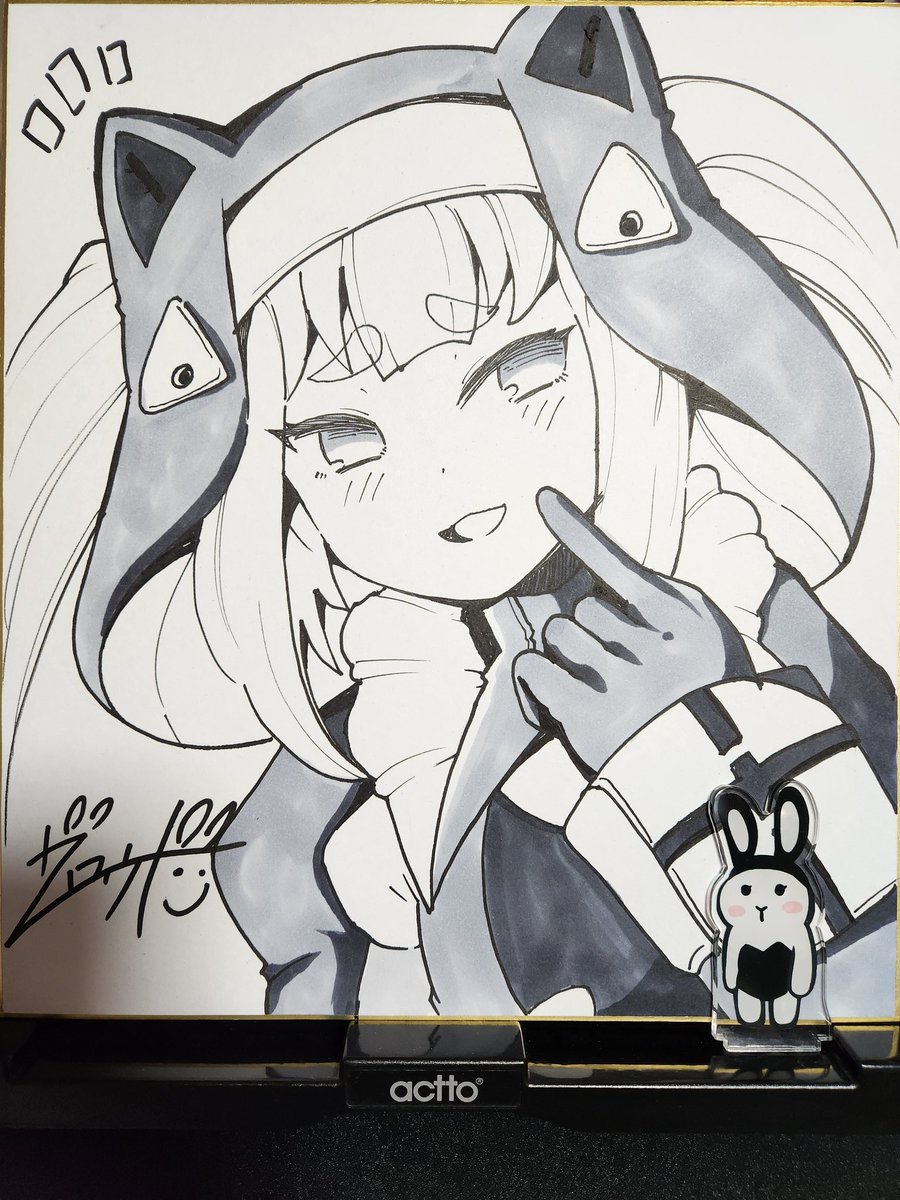 本日発売のコックアンリアルVol.110に『祓魔閃姫エクソーシム カオスギャンブル編』が掲載されています。今回は女型ヴィランが相手です。また創刊110号記念のサイン色紙も描かせて貰っていますので合わせてよろしくお願いします～😈♥️ 