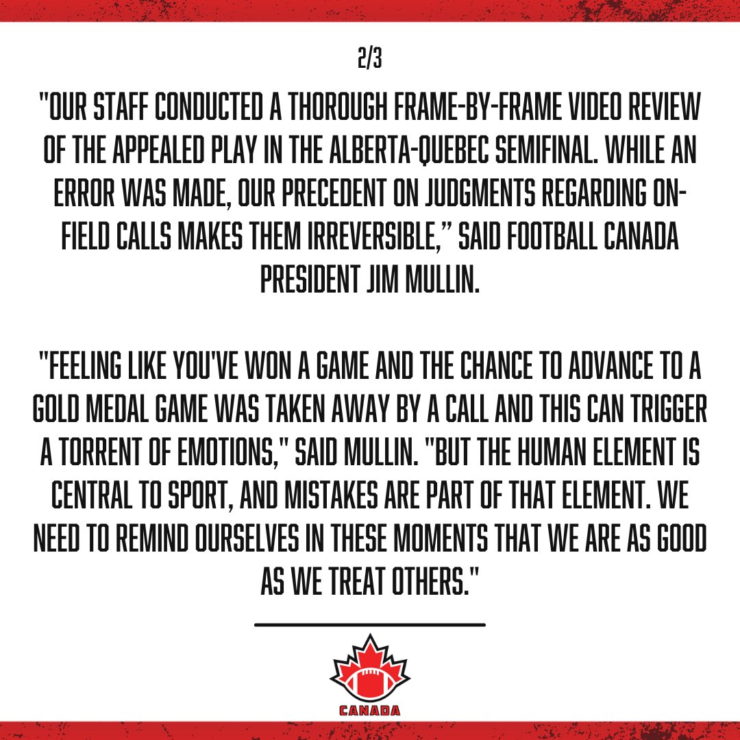 FootballCanada's tweet photo. 2024 Football Canada Cup - Review of Alberta-Quebec Semi-Final https://t.co/C8zi6Y7UqM