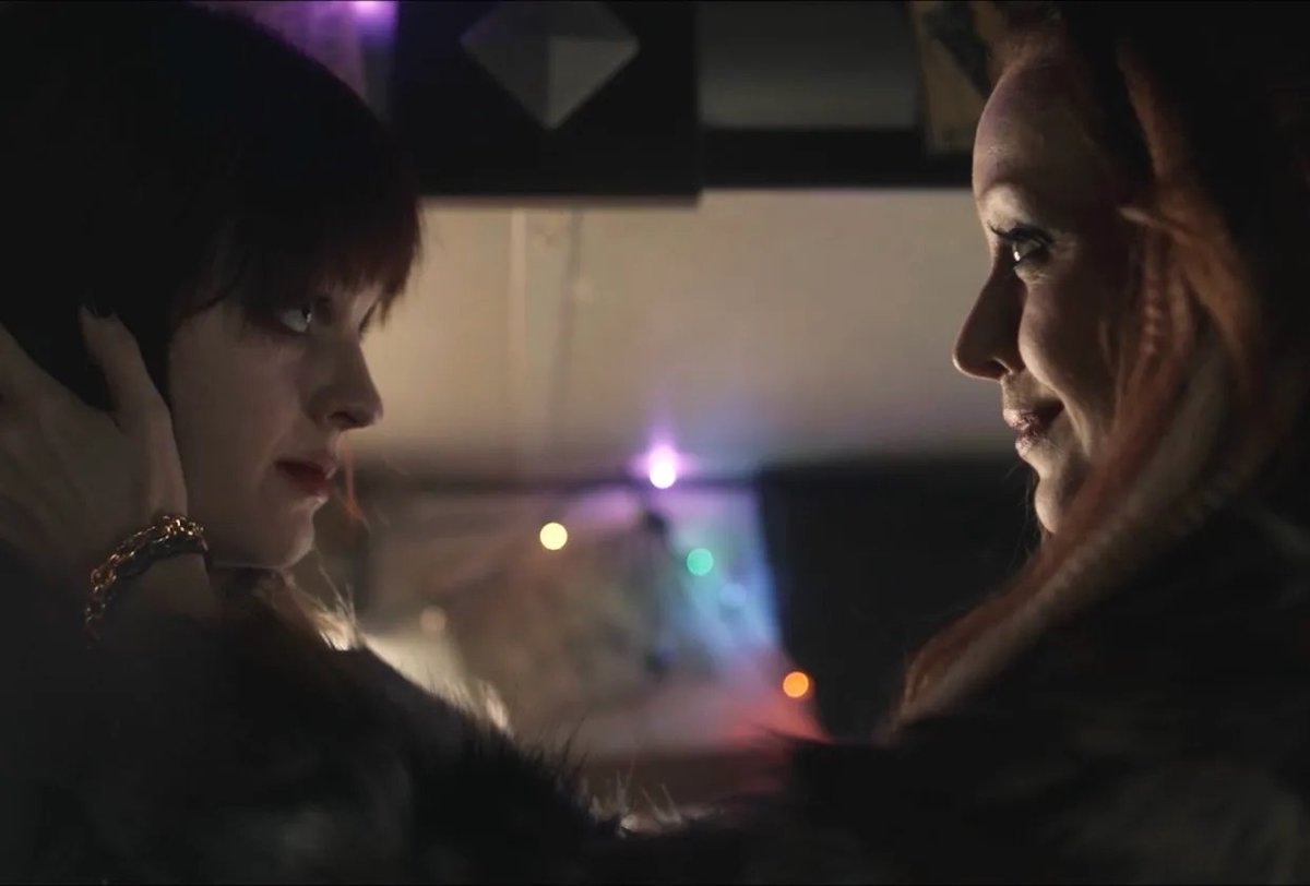 MattMitovich's tweet photo. At Hallmark  #TCA24 party, I made sure to give Lindy Booth all the kudos in the world for her #GothamKnights work opposite ORK. https://t.co/CR81m2k4rx
