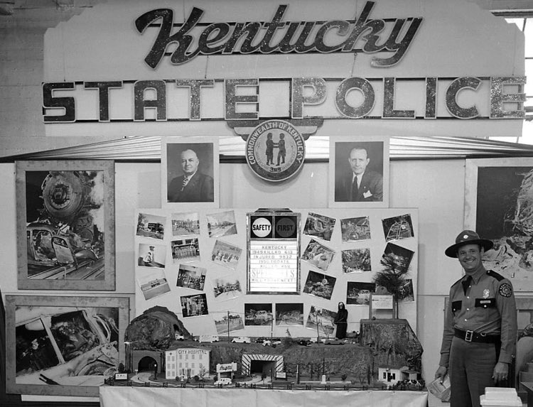 SenatorClements's tweet image. My proudest accomplishment as the Governor of Kentucky was creating our @kystatepolice …..Happy 76th Birthday! What a nice picture of me up on the left next to our state seal! #kystatepolice
