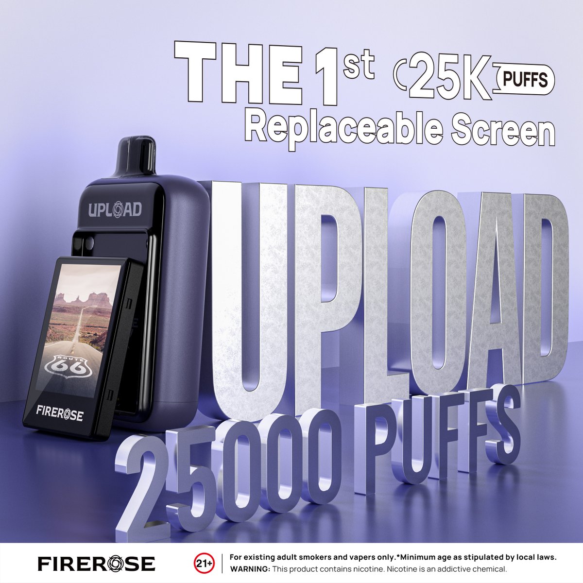 🤘The 1st Replaceable Screen vape - Firerose UPLOAD
.
🟧Main Features:
-Replaceable screen
-App control
-Dual mesh coil
-Vibration indication
-Up to 25000 puffs
.
More details:
firerosetech.com/products/uploa…
.
#fireroseupload #firerose #firerosetech #vape