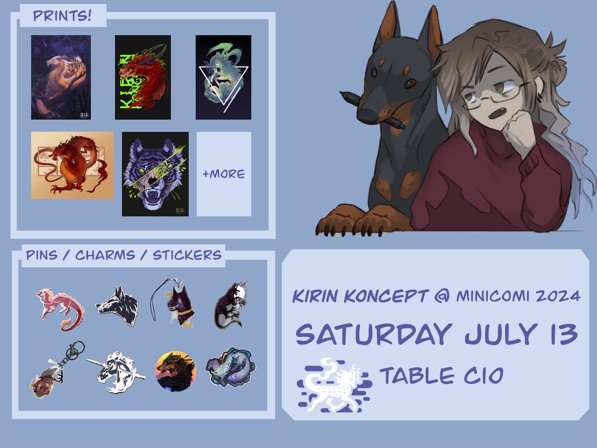 KirinKoncept's tweet photo. See you on Saturday at @minicomi ! https://t.co/AjGmJi21H3