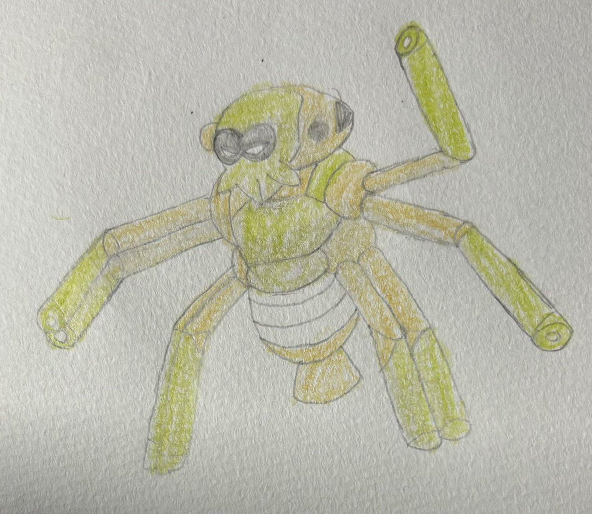 babuchaan__'s tweet photo. #ワナイダー
なぜか縄張り争いの相手はストライクの業師蜘蛛男
#pokemon #ポケモンSV #アナログイラスト #イラスト #ポケモン好きな人と繋がりたい #ポケモン絵描きさんと繋がりたい ＃イラスト好きな人と繋がりたい #ポケモン #pokemonfanart #ポケモンDLC #ポケモンイラスト　#spidops https://t.co/cM9YyWaMyS