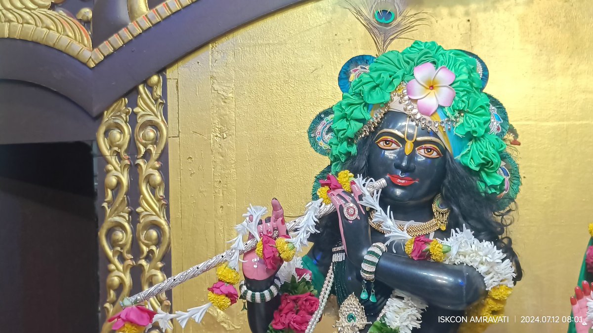 IskconAmravati's tweet photo. ━❀꧁𝐻𝑎𝑟𝑒 𝐾𝑟𝑖𝑠ℎ𝑛𝑎꧂❀━

     🙏🏽 Sringar Aarti Darshan 📿
   🌷Sri Sri Rukmini Dwarkadhish || ISKCON Amravati🌷

  ━❀꧁12/07/2024 ꧂❀━

#iskcon #iskconamravati #JaiShriHari #JaiShreeRam #Jaishankar #Krishna #RadhikkaMadan #RadhikaMadan #pandharpur #Vitthal #Vari https://t.co/dHMUMDw84N