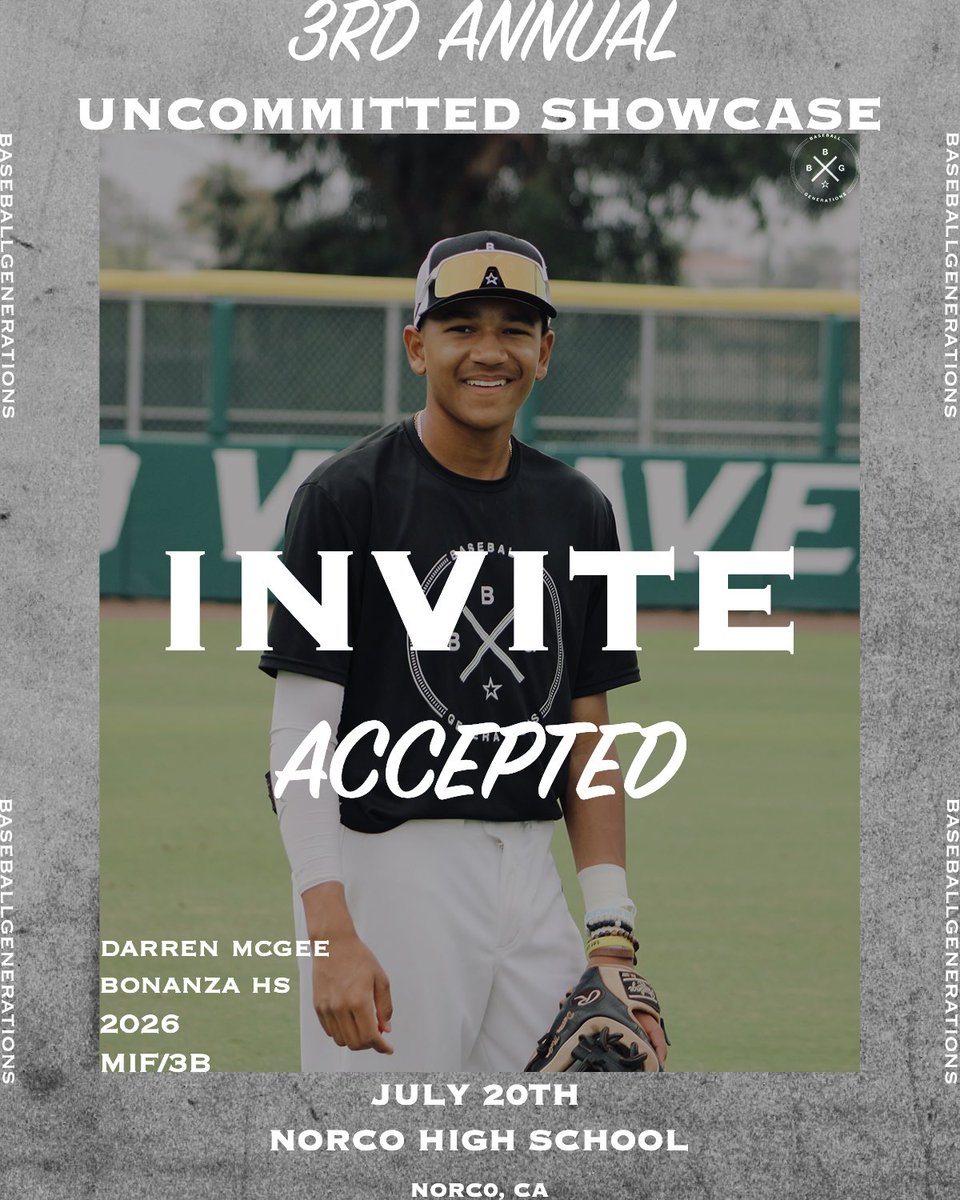 BBGenerations_'s tweet photo. 3rd Annual Uncommitted Showcase✅ Darren Mcgee (Class of 2026 MIF/3B out of Henderson, NV) 🎥 #BBG https://t.co/OkSe9TbG8q