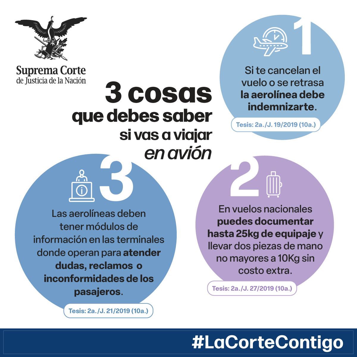 YM87B's tweet photo. ¿Vas a viajar en avión? ✈️ 

3 cosas que debes saber 👇🏻 

Enlace de la sentencia: https://t.co/EDFfq4svc5 https://t.co/vHZ03yLboM