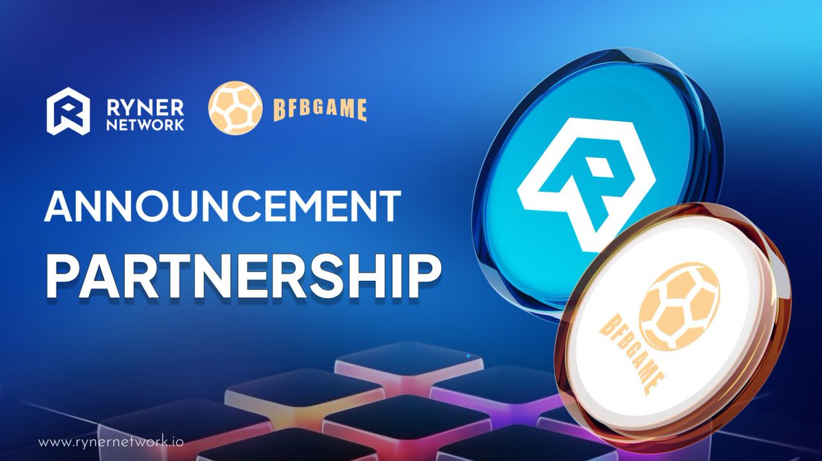 Ryner_Network's tweet photo. 💎PARTNERSHIP ANNOUNCEMENT WITH BFB SPORT ⚽️
We're excited to announce our new partnership with @BFBSportGame!

Revolutionizing Football Gaming:
🔹Real Football Simulation: Experience immersive and fair gameplay with blockchain transparency.
🔹Diverse Features: PvP Ranking Matches, PvE League, Championships, NFT trading, and more.

Ryner Network and BFB Sport are teaming up to bring you the ultimate football gaming experience. Get ready for exciting airdrop events and innovative collaborations!

#DeFi #Crypto #Football #Gaming #RynerNetwork #BFBSport #Partnership #Blockchain
———————————-
Follow BFB Sport
🔹X(Twitter) https://t.co/6A1mp3K5Dp
🔹Telegram https://t.co/FWquzmgLdN
🔹Discord https://t.co/pty9lShiYN
🔹Youtube https://t.co/0y3uyPzriz