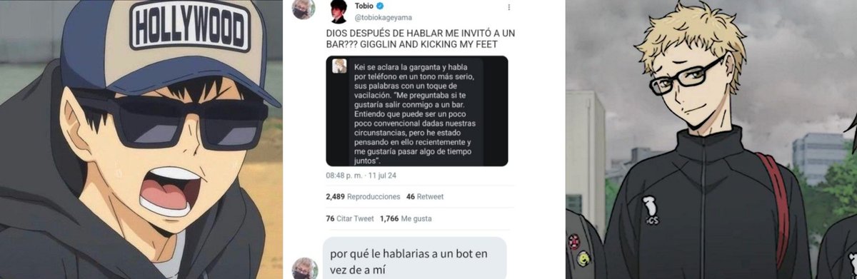 spookyztar's tweet photo. —mini au terminado (#Haikyuu )

en dónde Kageyama ve a sus fans usar un https://t.co/23rLAqrrke con bots suyos, entonces decide probar uno con su actor favorito
 o en donde tsukishima ve que kageyama—un cantante famoso—usó un bot suyo y decide hablarle.

#tsukikage #kagetsuki https://t.co/mR2dMhgSRX