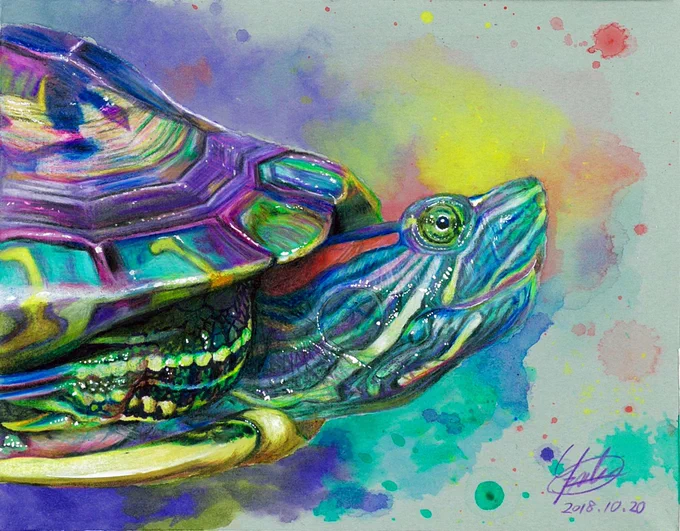 下塗りにはインクテンスで発色を良くするために使っています!色鉛筆なのに水彩絵の具代わりにもなるのでオススメです。 