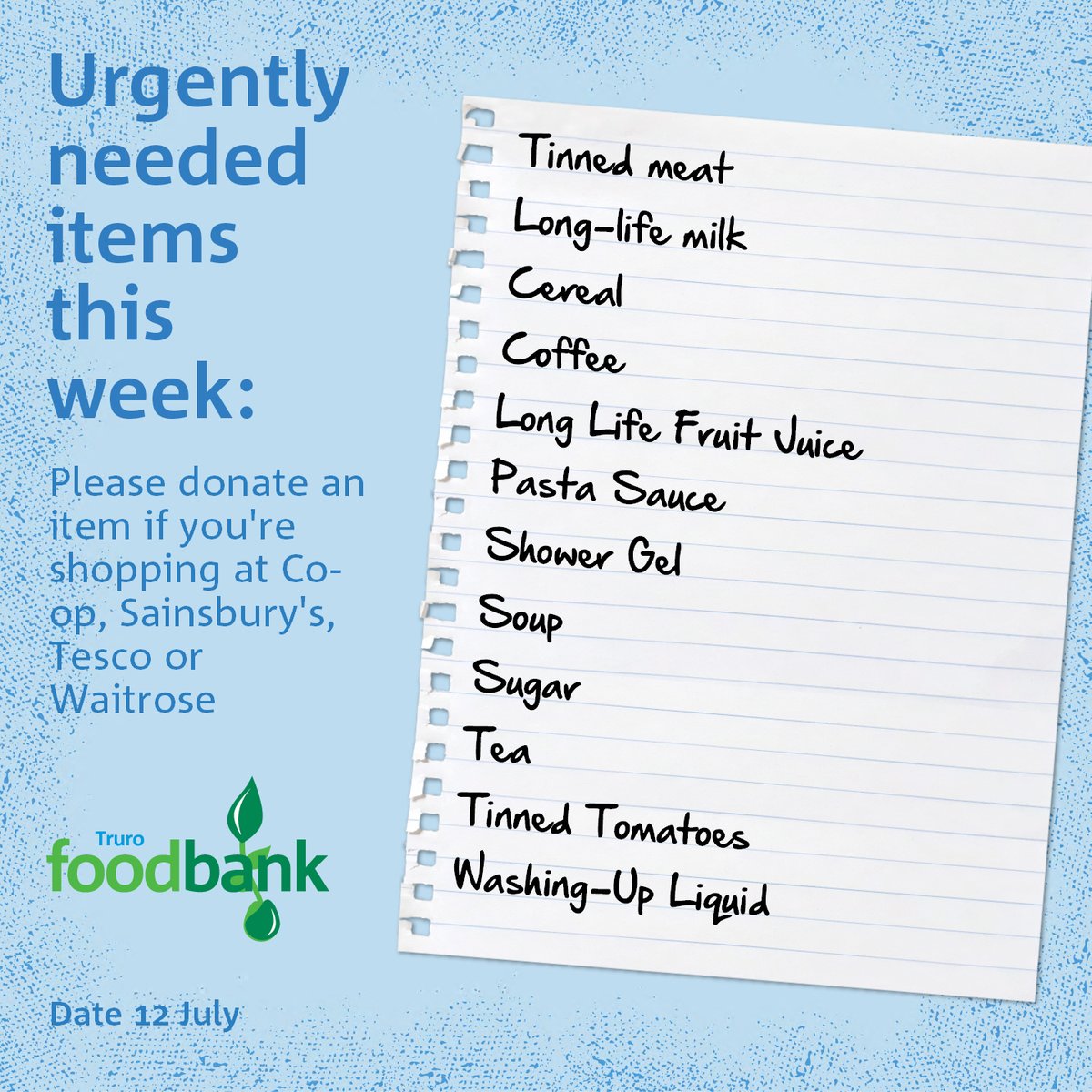 Truro Foodbank (@trurofoodbank) on Twitter photo ๐จ๐จWe urgently need your help. Our reserves are minimal. What comes in one day goes out the same day. When you are shopping this weekend, if you are able, please drop a donation or two into the bins in the Truro supermarkets below. ๐๐
๐ 07721 711669 โ๏ธ trurofoodbank@gmail.com ๐จ๐จWe urgently need your help. Our reserves are minimal. What comes in one day goes out the same day. When you are shopping this weekend, if you are able, please drop a donation or two into the bins in the Truro supermarkets below. ๐๐
๐ 07721 711669 โ๏ธ trurofoodbank@gmail.com