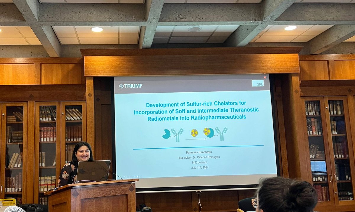 CaterinaRamogi1's tweet photo. Congrats to the newly minted Dr. Randhawa @parmissaran, who became PhD #2 from the group. She absolutely crushed it!  @SFUChemistry @TRIUMFLab #WomenInSTEM https://t.co/YvkihJcPWG